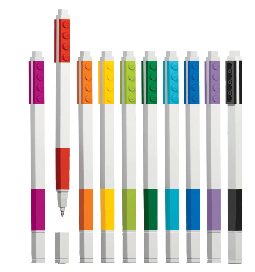 Set 10 penne gel Lego colori vari