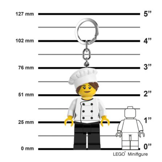 Portachiavi Led Lego Chef Girl