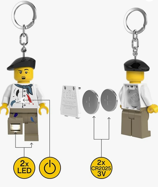 Portachiavi Led Lego Pittore