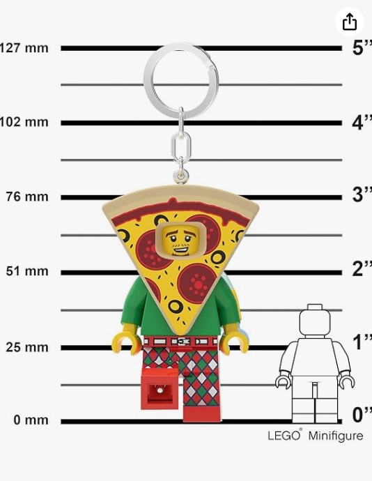 Portachiavi Led Lego Pizza