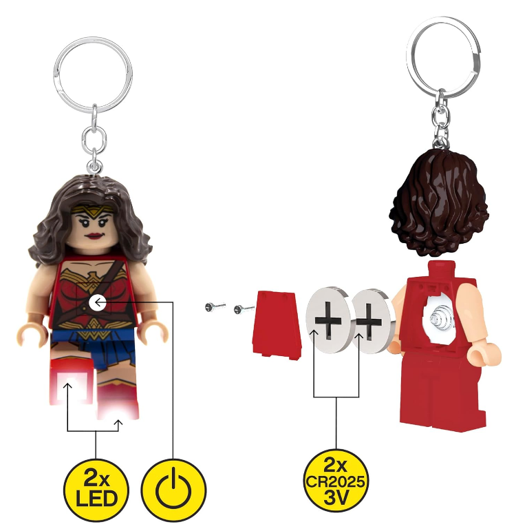Portachiavi Led Lego Wonder Woman
