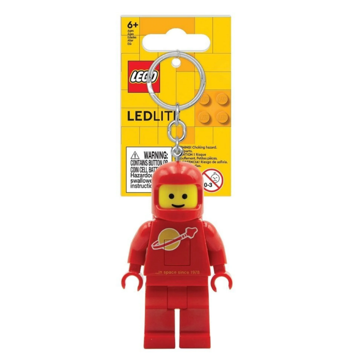 Portachiavi Led Lego Spaceman Rosso