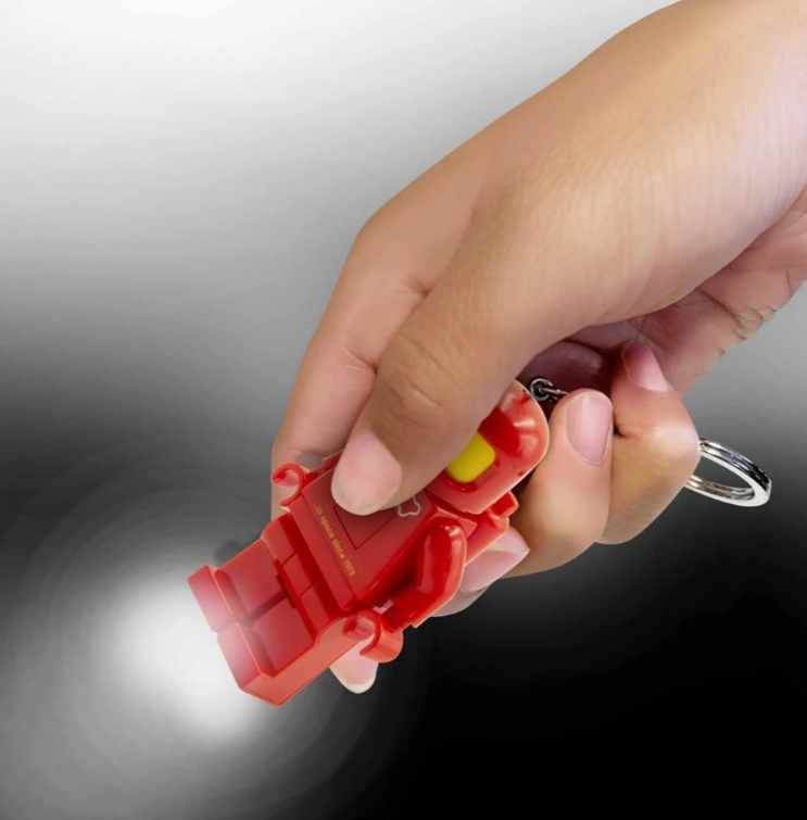 Portachiavi Led Lego Spaceman Rosso