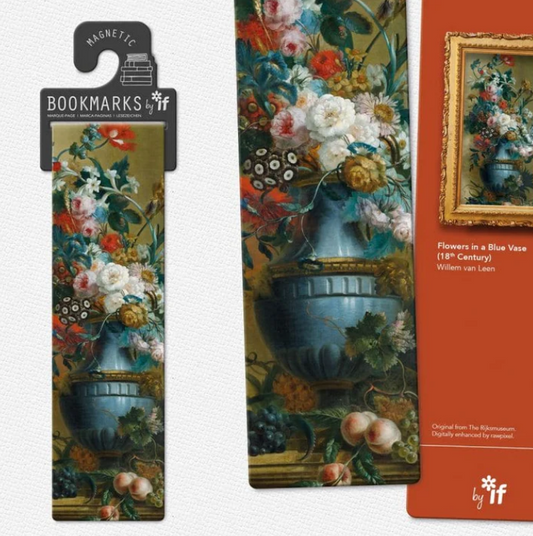 Segnalibro magnetico Flowers in a blue vase