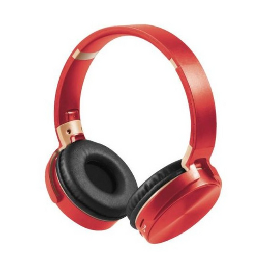 Cuffie Wireless con Microfono Rosso
