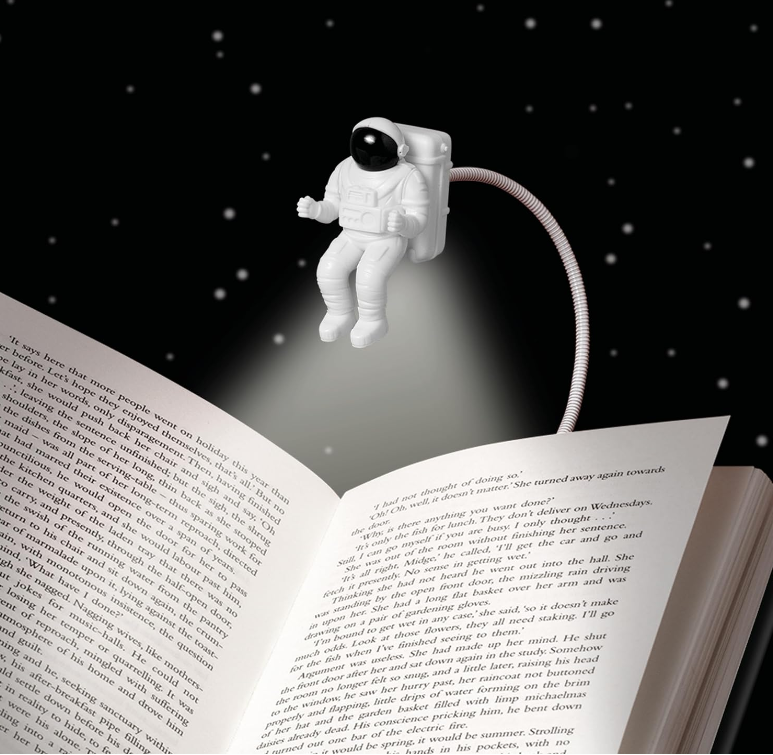Luce da lettura Astronauta con clip