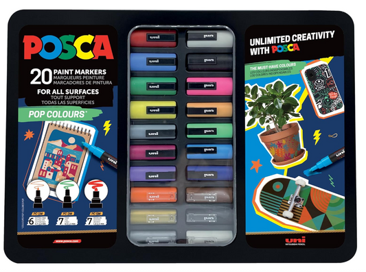 Uni Posca Gift Box 20 colori Pop