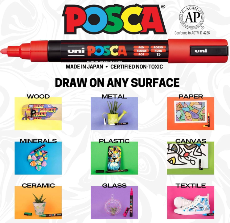 Uni Posca Gift Box 20 colori Pop