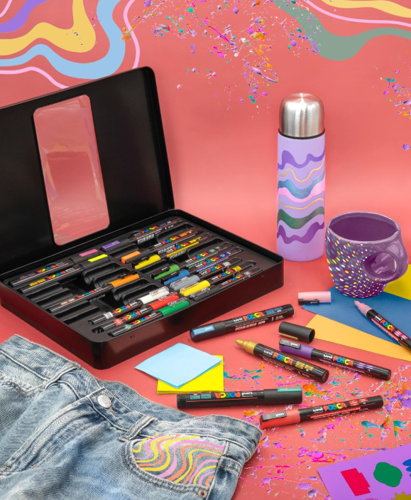 Uni Posca Gift Box 20 colori Groovy