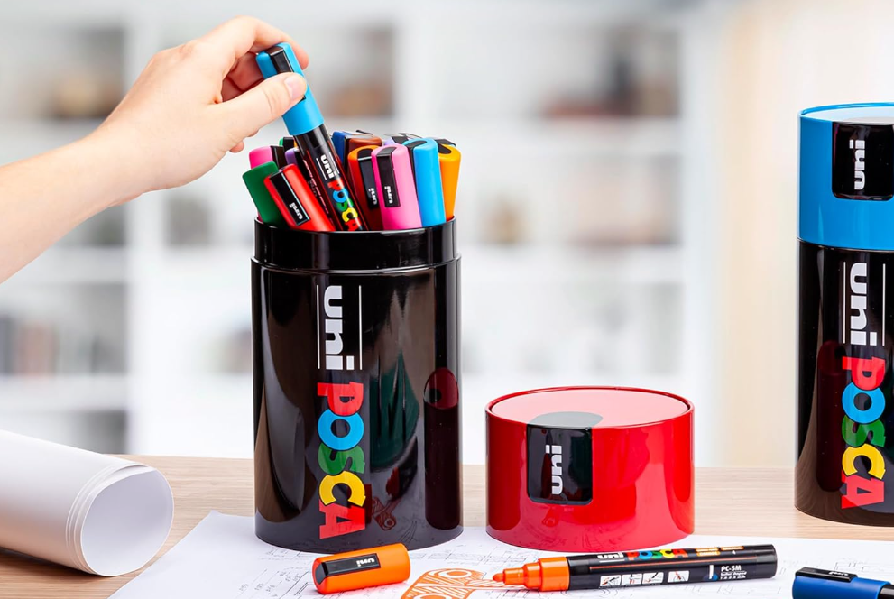 Uni Posca Gift Box Tappo Rosso 18 colori PC5M