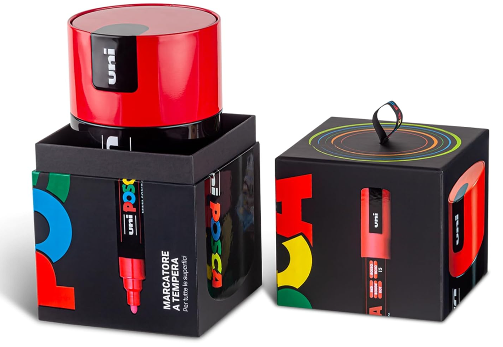 Uni Posca Gift Box Tappo Rosso 18 colori PC5M