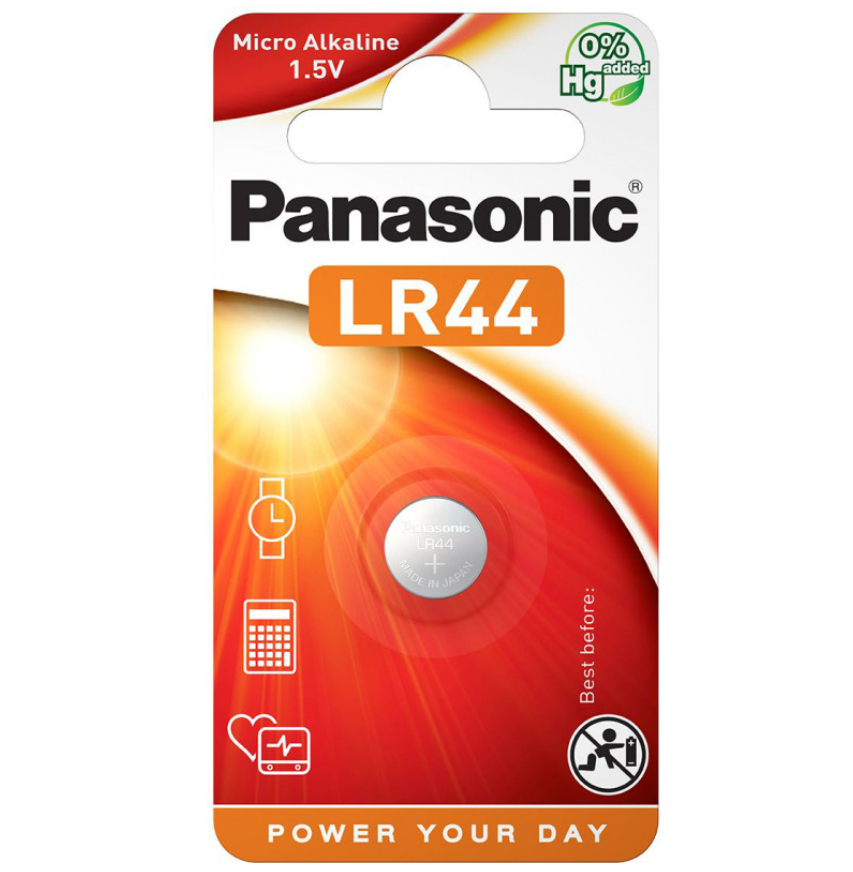 Batteria LR 44 da 1,5V Panasonic