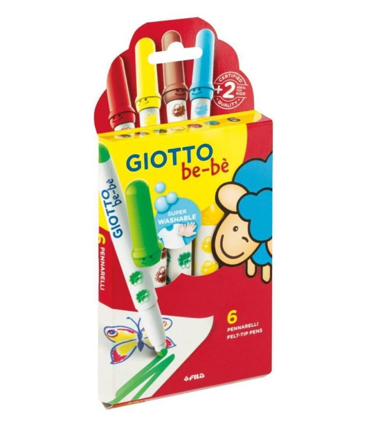 Giotto Be-bè confezione 6 pennarelli lavabili