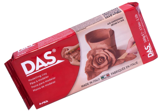 DAS Terracotta, Pasta per modellare, 500 grammi