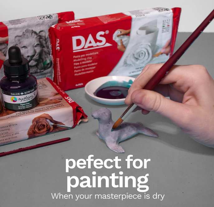 DAS Argilla, Pasta per modellare, 500 grammi