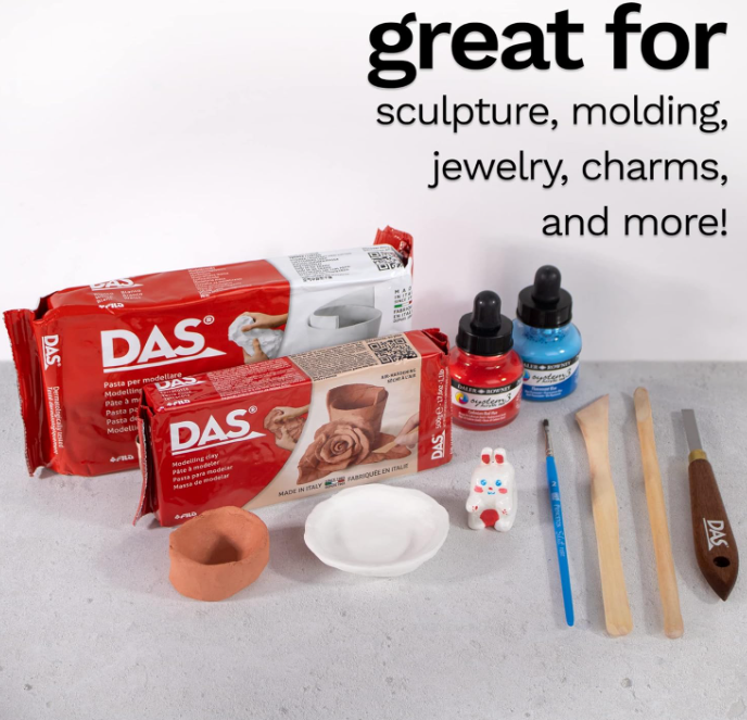 DAS Argilla, Pasta per modellare, 500 grammi
