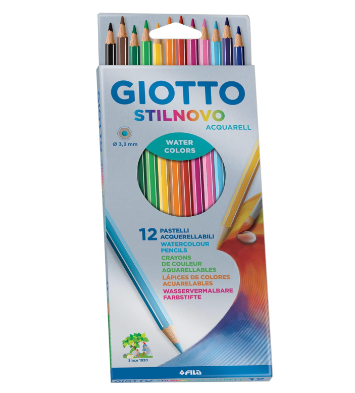 Astuccio 12 Pastelli Acquerellabili Stilnovo Giotto