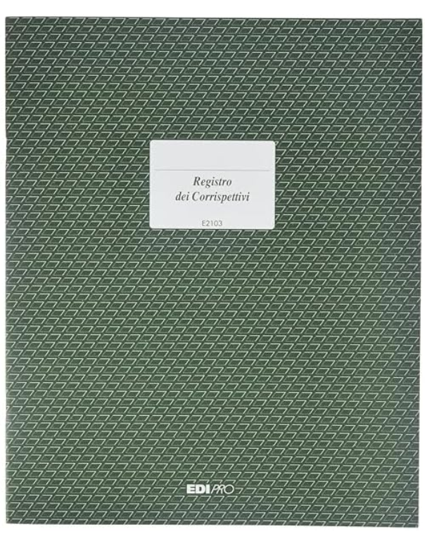 Registro IVA corrispettivi 15 pagine numerate f.to 31x24,5 EDIPRO - E2103