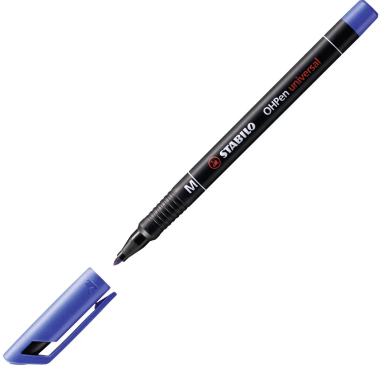 Marcatore - STABILO OHPen universal Permanente - Tratto Medio (1 mm) - Blu