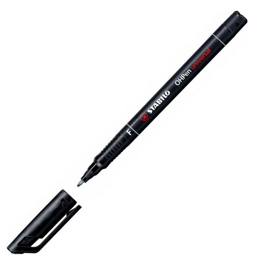 Marcatore - STABILO OHPen universal Permanente - Tratto Fine (0,7 mm) - Nero
