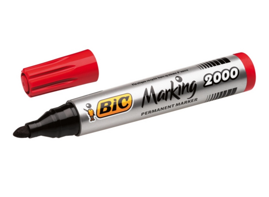 Marcatore Indelebile Bic Marking 2000 Rosso