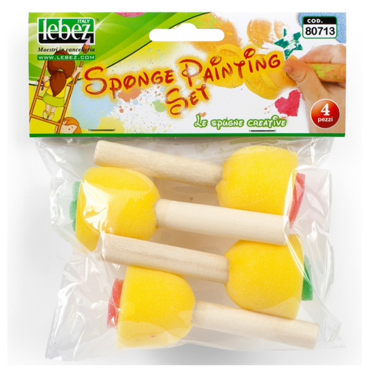 Set 4 timbri in spugna Lebez