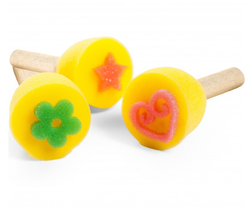 Set 4 timbri in spugna Lebez