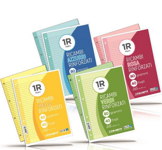 Ricambi Rinforzati 1 Rigo Rosa F.to A4
