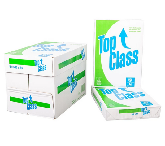 Risma 500 fogli carta per fotocopie f.to A4 TOP CLASS