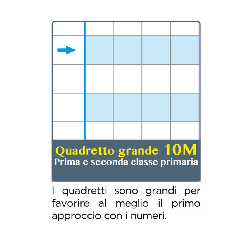 Quadernone A4 Rigatura 10mm Disgrafici