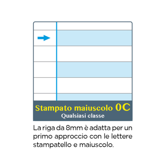 Quadernone A4 Rigatura 0C Disgrafici