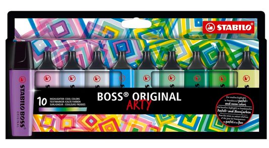 Stabilo BOSS ORIGINAL ARTY  Cool Colors Set 10 colori Freddi