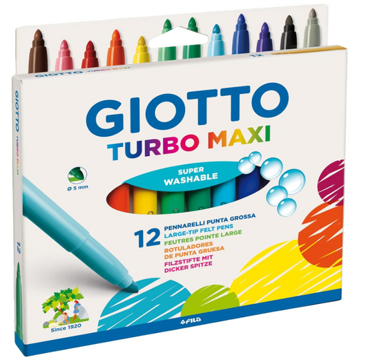 Astucci 12 Pennarelli Turbo Maxi Giotto