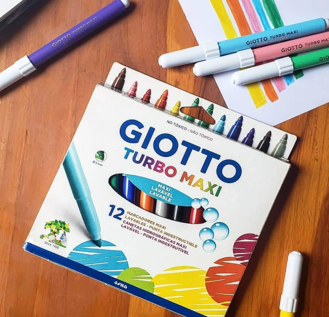 Astucci 12 Pennarelli Turbo Maxi Giotto