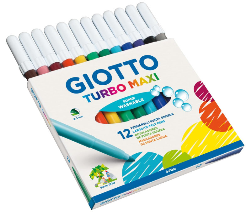 Astucci 12 Pennarelli Turbo Maxi Giotto