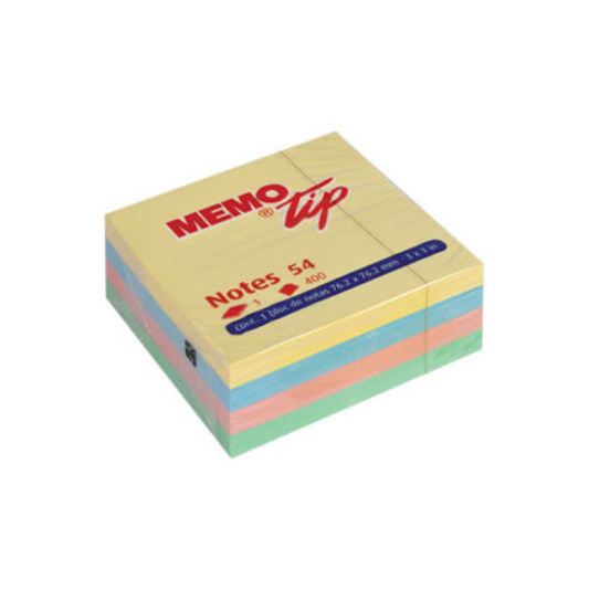Cubo Post-It 400fg colorati MY MEMO PASTEL f.to 76x76