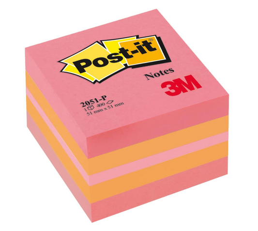 Post-it 51x51mm Cubo da 400 foglietti
