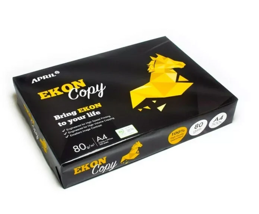 Risma 500 fogli carta bianca per fotocopie formato A4 - EKON