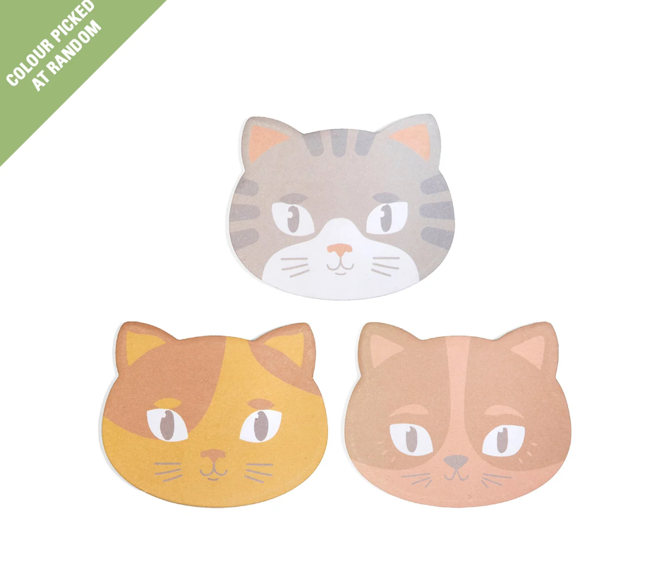 Bigliettini adesivi  Gatto Grigio Marrone