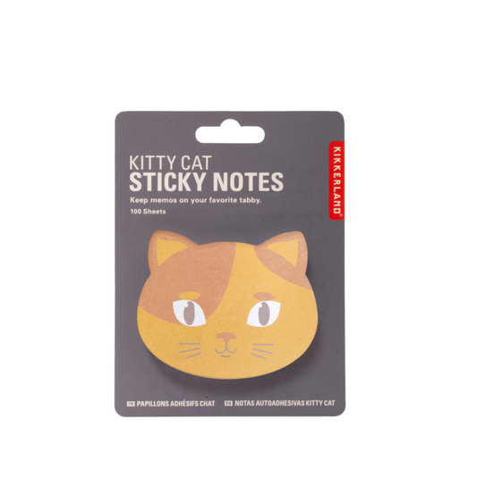 Bigliettini adesivi  Gatto Grigio Arancione