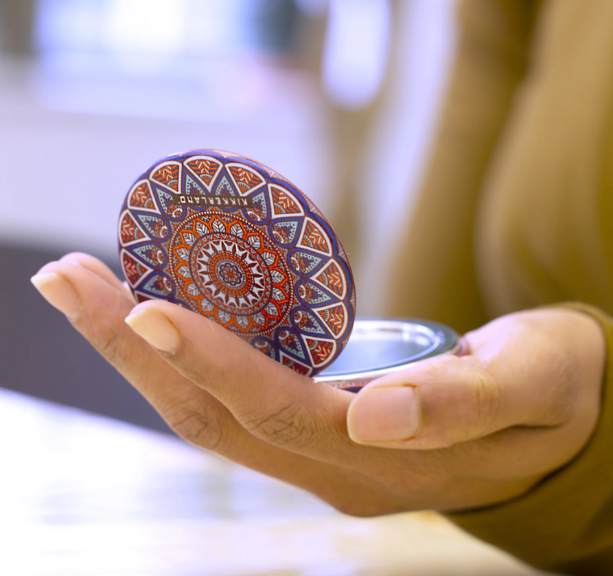 Specchio Mandala Verde