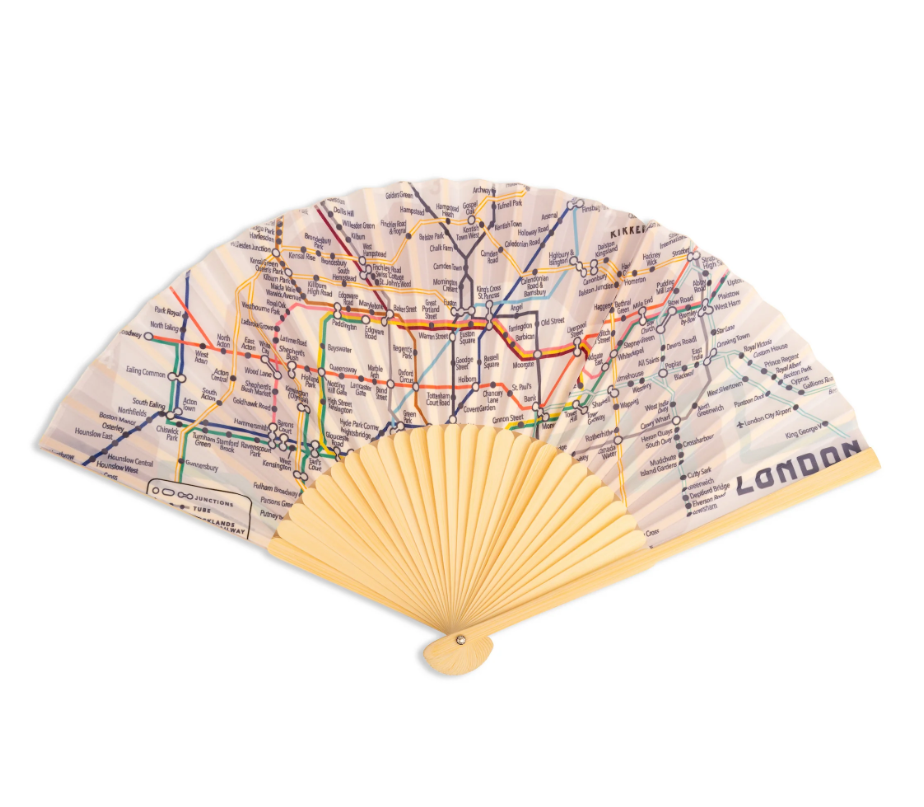 Ventaglio mappa dei mezzi di trasporto di Londra