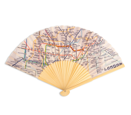 Ventaglio mappa dei mezzi di trasporto di Londra