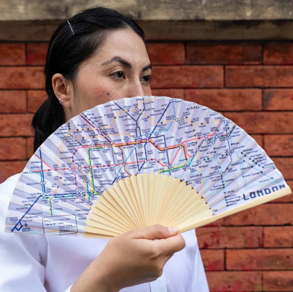 Ventaglio mappa dei mezzi di trasporto di Londra