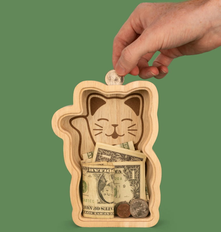 Salvadanaio Gatto Salutante