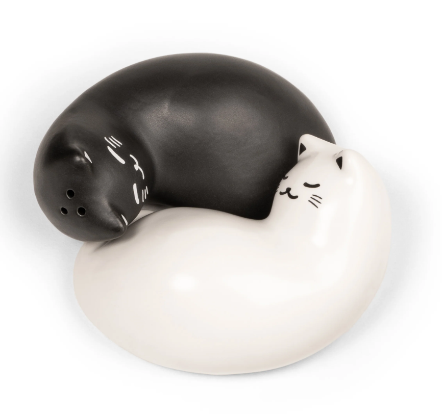 Porta sale e pepe Gatti Bianco e Nero