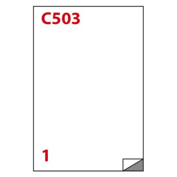 Etichette multiuso bianche Markin C503 - 210 x 297 mm - 100 fogli A4 etichette