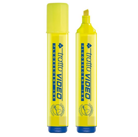 Evidenziatore Tratto Video Giallo