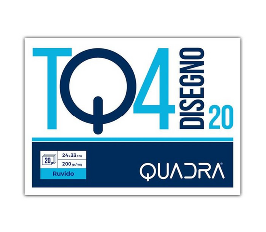 Album da disegno F4 da 20 fogli 220gr 24x33cm Ruvido