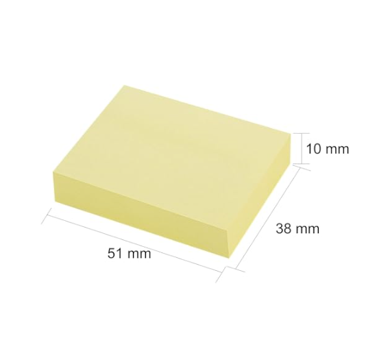 Post-it 40x50mm set di 3 pezzi 100 foglietti